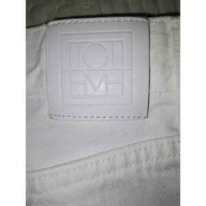Toteme White Tapered Leg Denim High Rise Jeans Made in Italy 27/32 231-231-748